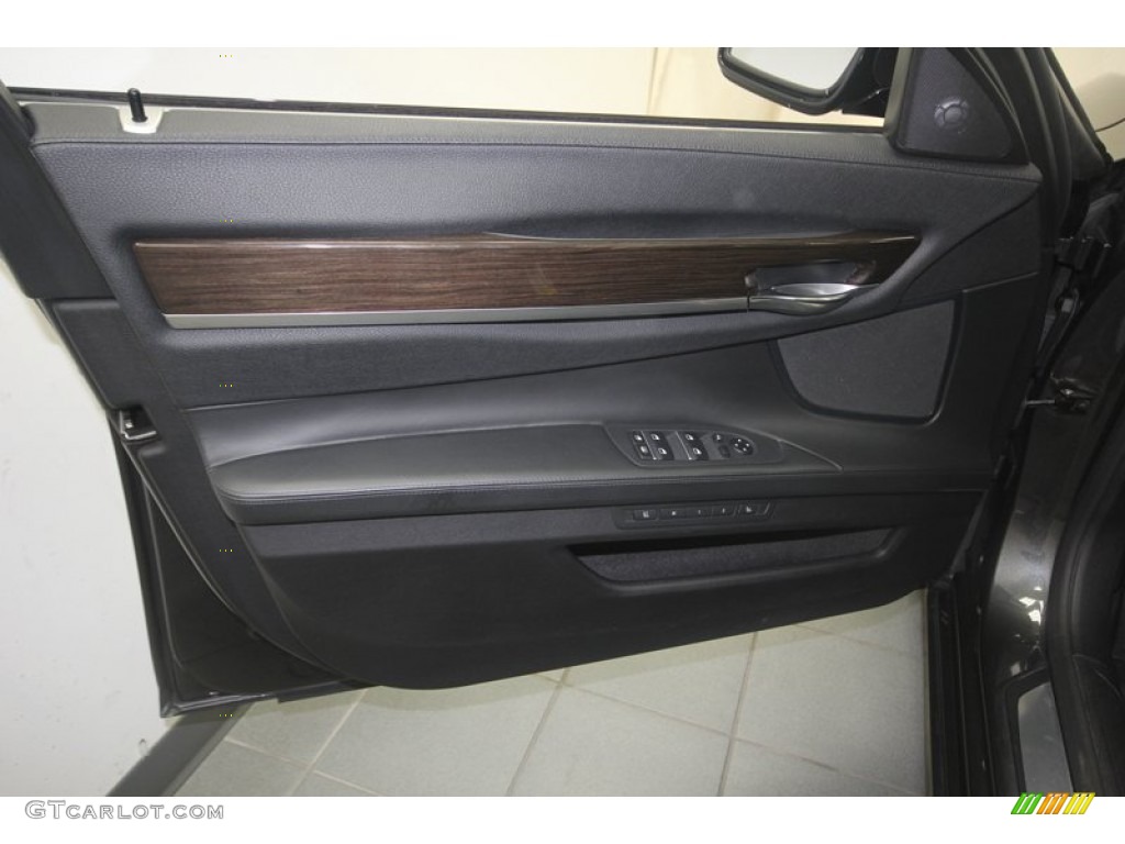 2009 7 Series 750Li Sedan - Dark Graphite Metallic / Black Nappa Leather photo #15