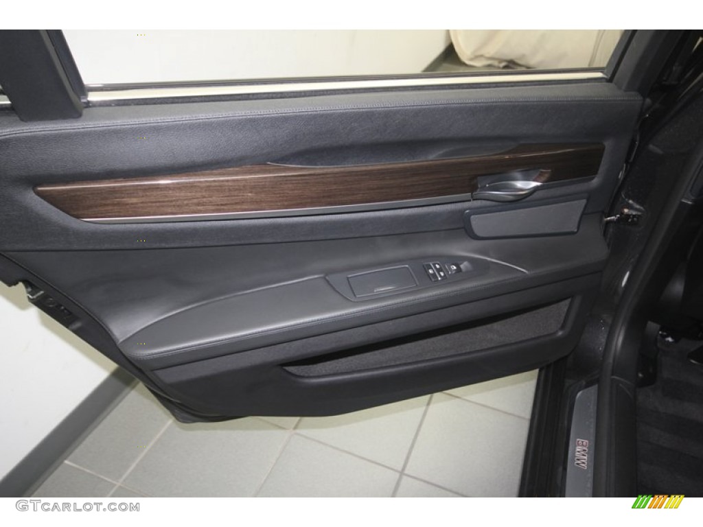 2009 7 Series 750Li Sedan - Dark Graphite Metallic / Black Nappa Leather photo #32