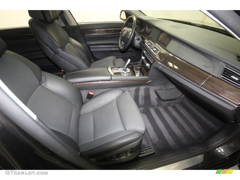 2009 7 Series 750Li Sedan - Dark Graphite Metallic / Black Nappa Leather photo #43