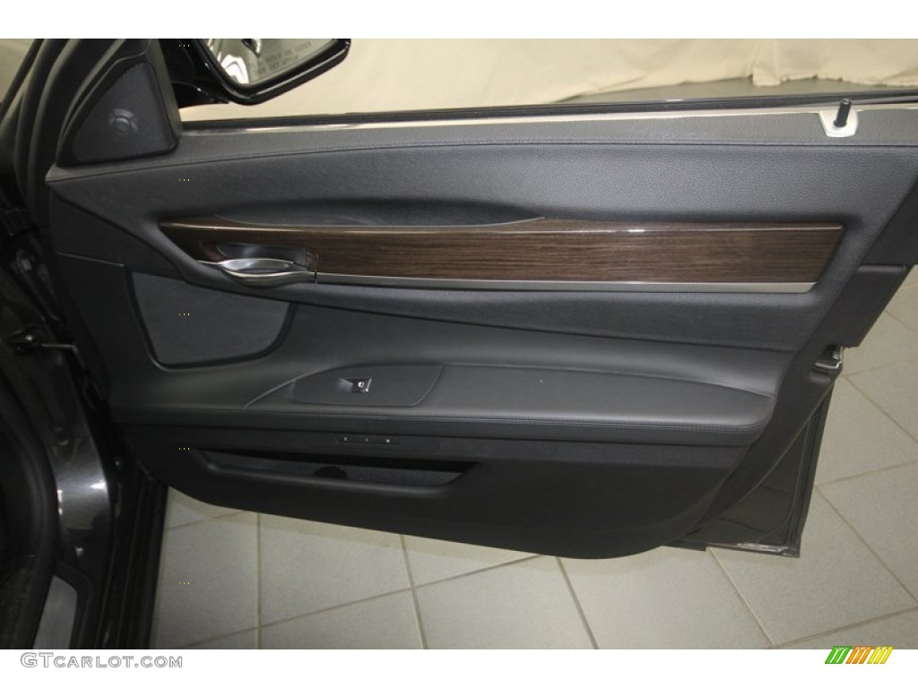 2009 7 Series 750Li Sedan - Dark Graphite Metallic / Black Nappa Leather photo #45