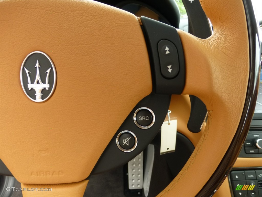 2013 Maserati GranTurismo Sport Coupe Cuoio Steering Wheel Photo #81803383