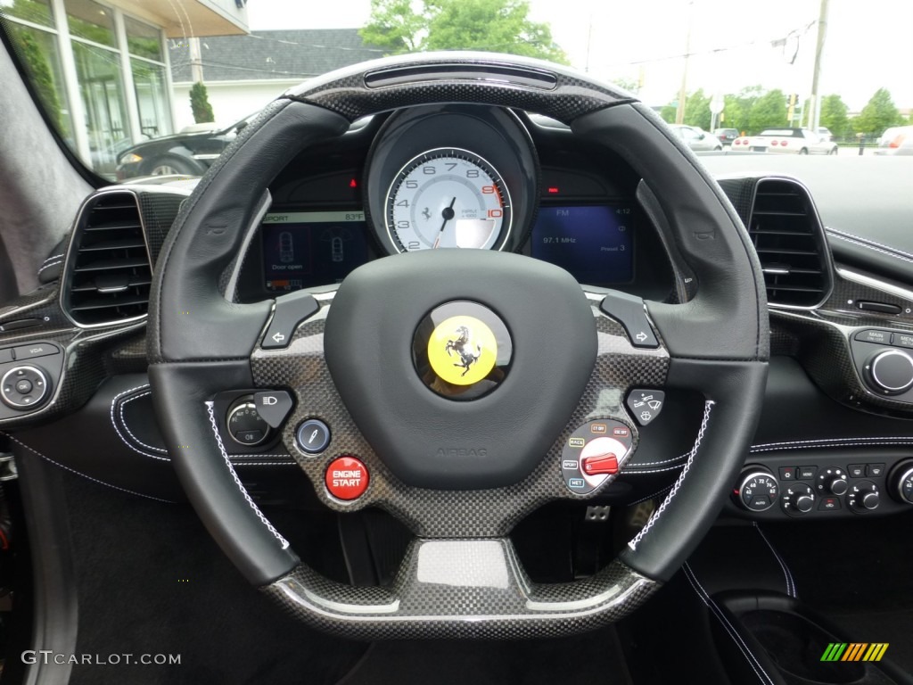 2012 Ferrari 458 Italia Nero Steering Wheel Photo #81804161