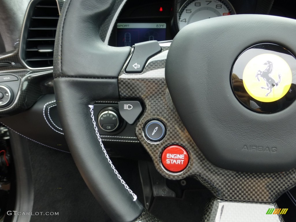 2012 Ferrari 458 Italia Nero Steering Wheel Photo #81804195