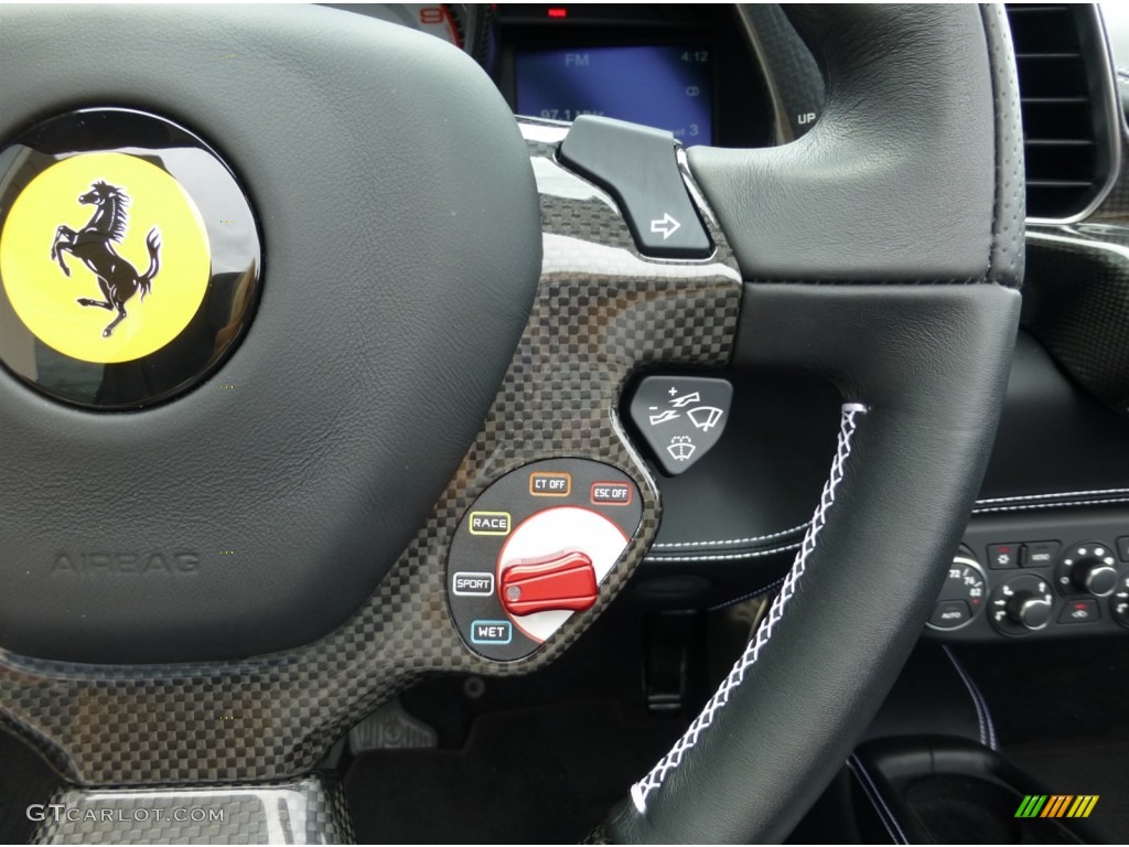 2012 Ferrari 458 Italia Nero Steering Wheel Photo #81804222