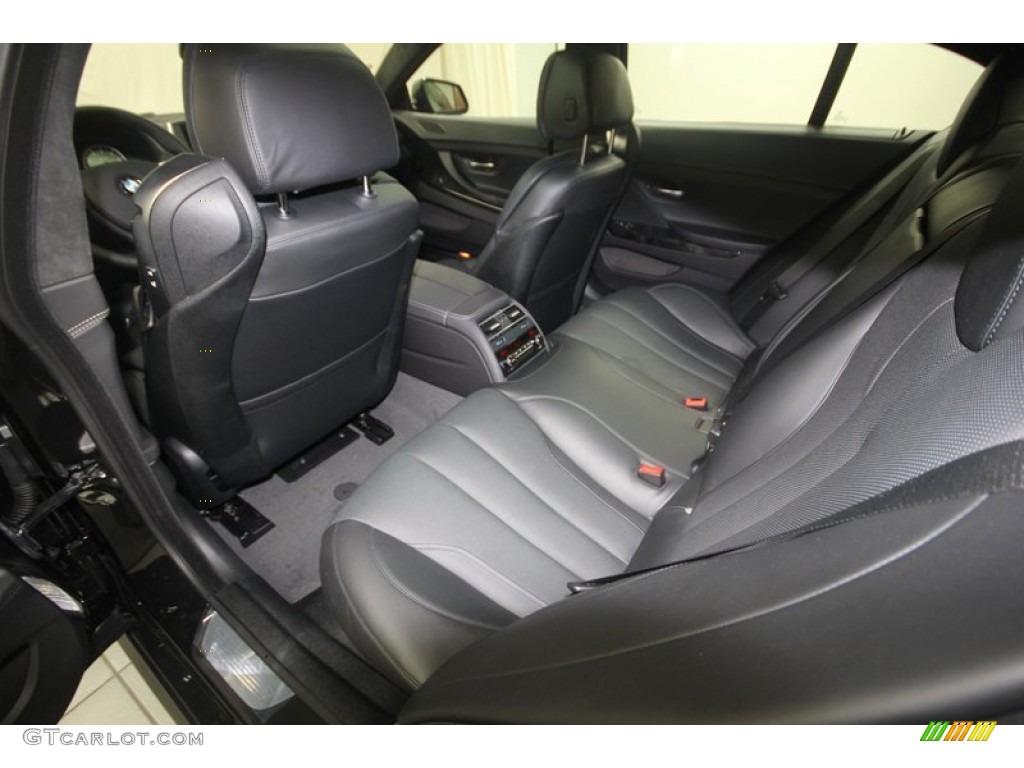Black Interior 2014 BMW 6 Series 650i Gran Coupe Photo #81805509