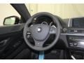 Black 2014 BMW 6 Series 650i Gran Coupe Steering Wheel