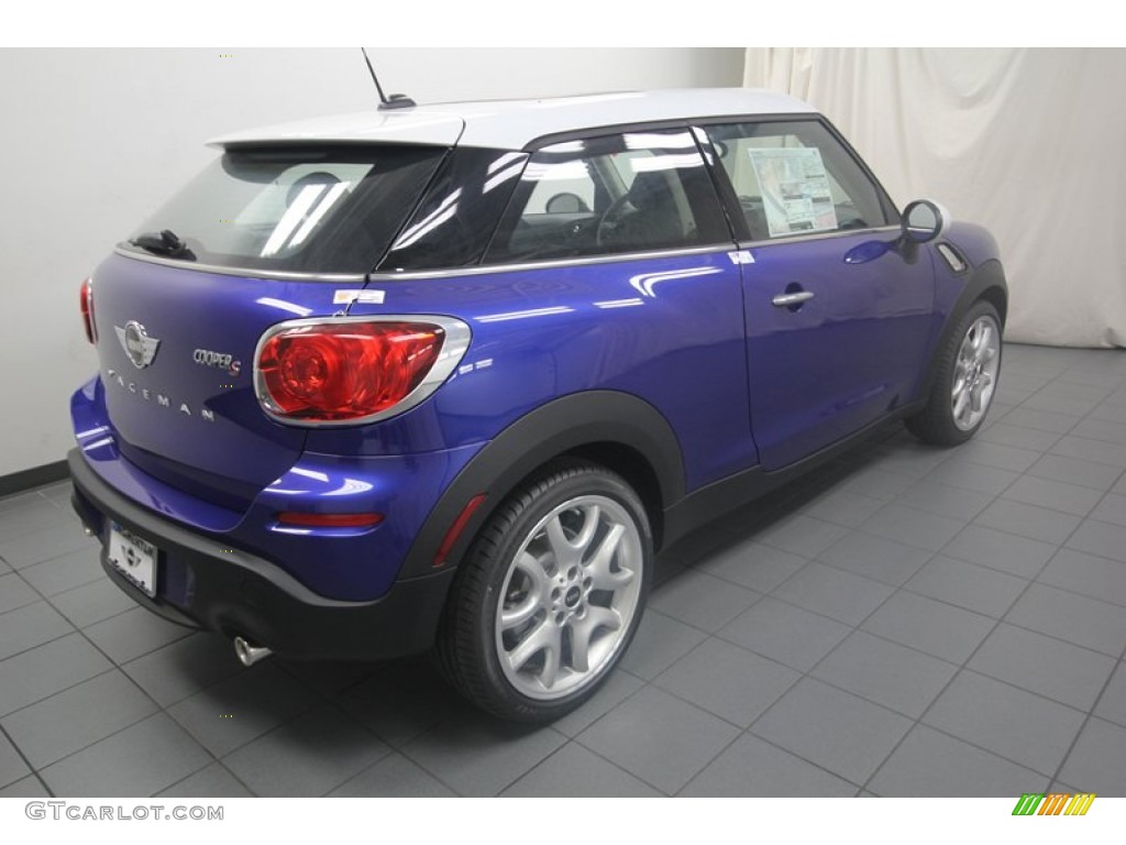 2013 Cooper S Paceman - Starlight Blue Metallic / Leather/Cloth Hot Cross Carbon Black photo #8