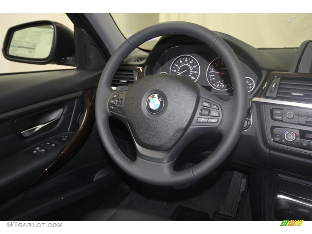 2013 3 Series 320i Sedan - Mineral Grey Metallic / Black photo #28