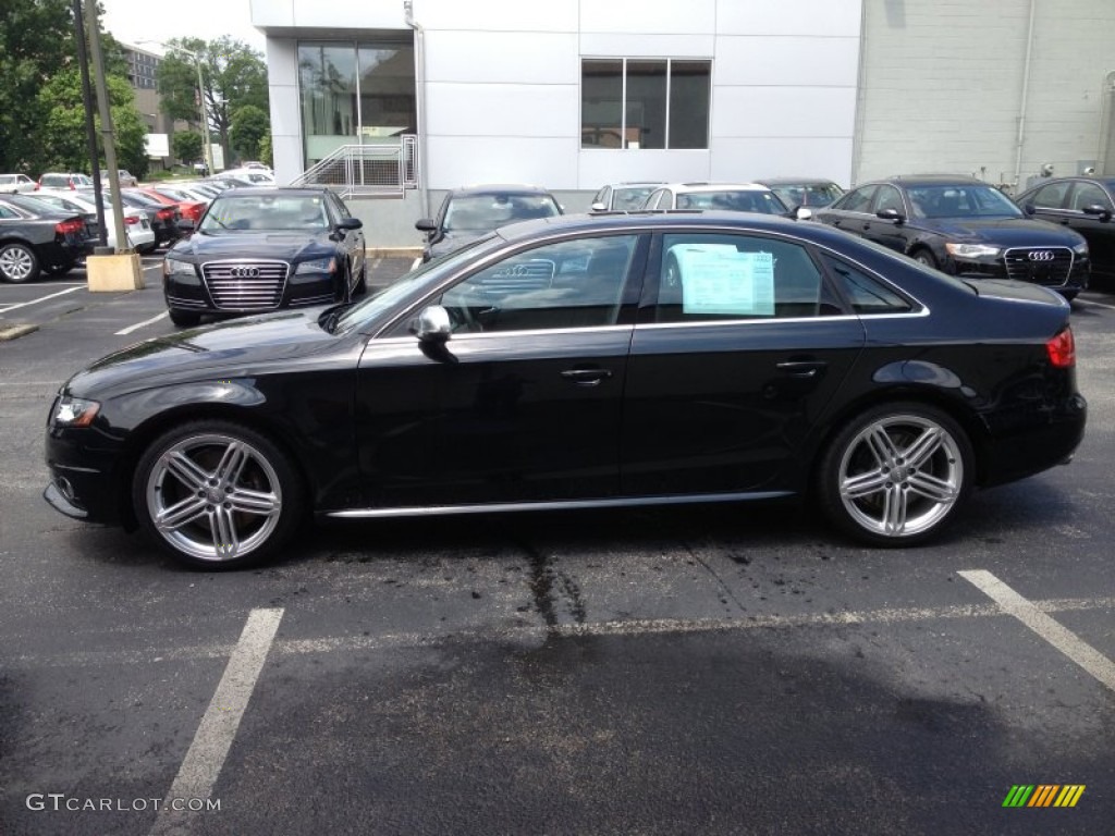 Phantom Black Pearl Effect 2012 Audi S4 3.0T quattro Sedan Exterior Photo #81807859