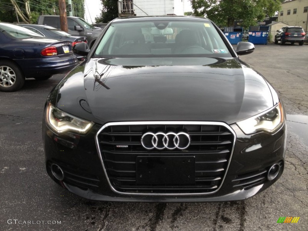 2012 A6 3.0T quattro Sedan - Havana Black Metallic / Black photo #8