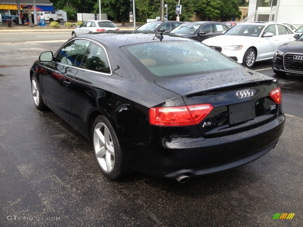 2009 A5 3.2 quattro Coupe - Brilliant Black / Cinnamon Brown photo #3