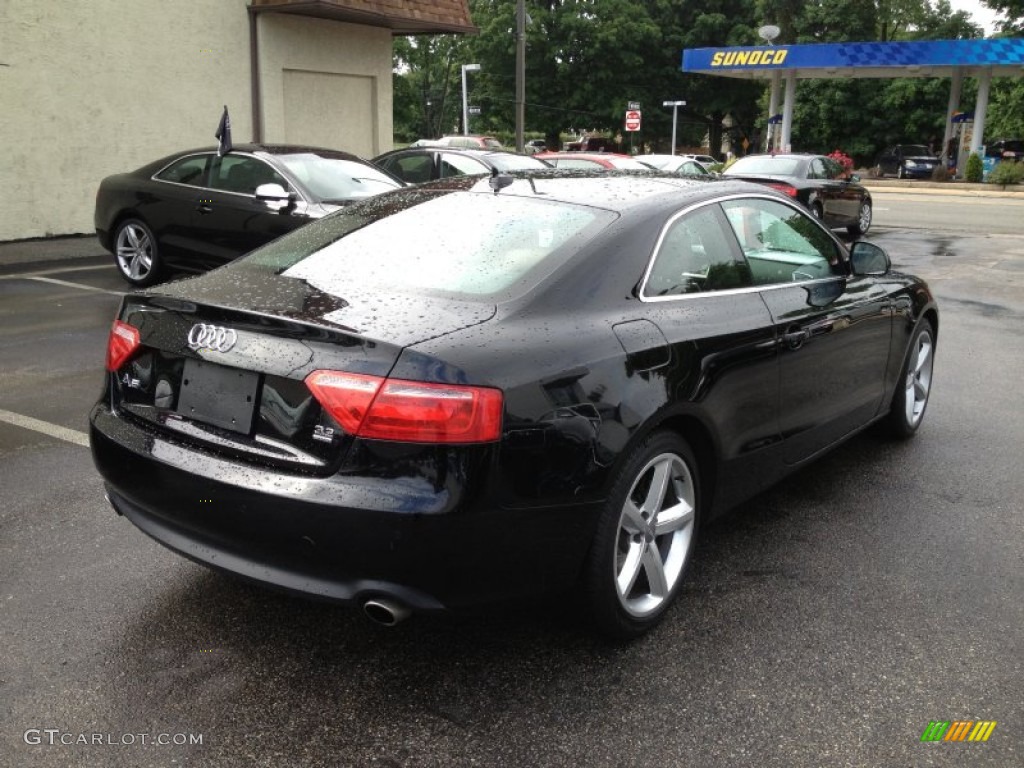 2009 A5 3.2 quattro Coupe - Brilliant Black / Cinnamon Brown photo #5