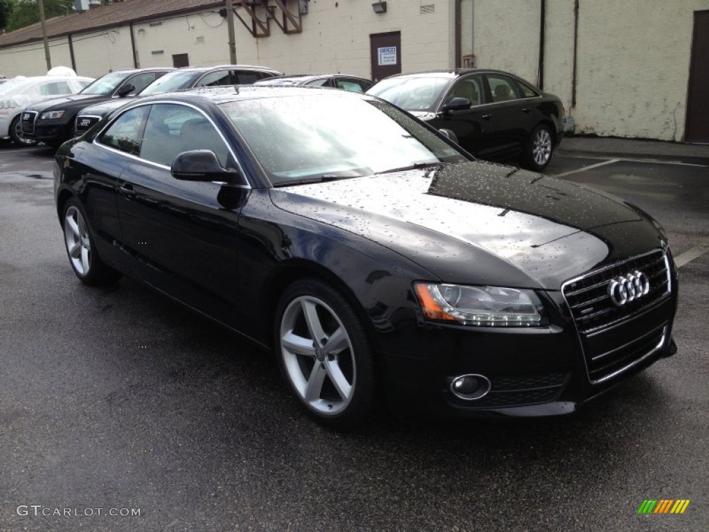 2009 A5 3.2 quattro Coupe - Brilliant Black / Cinnamon Brown photo #7