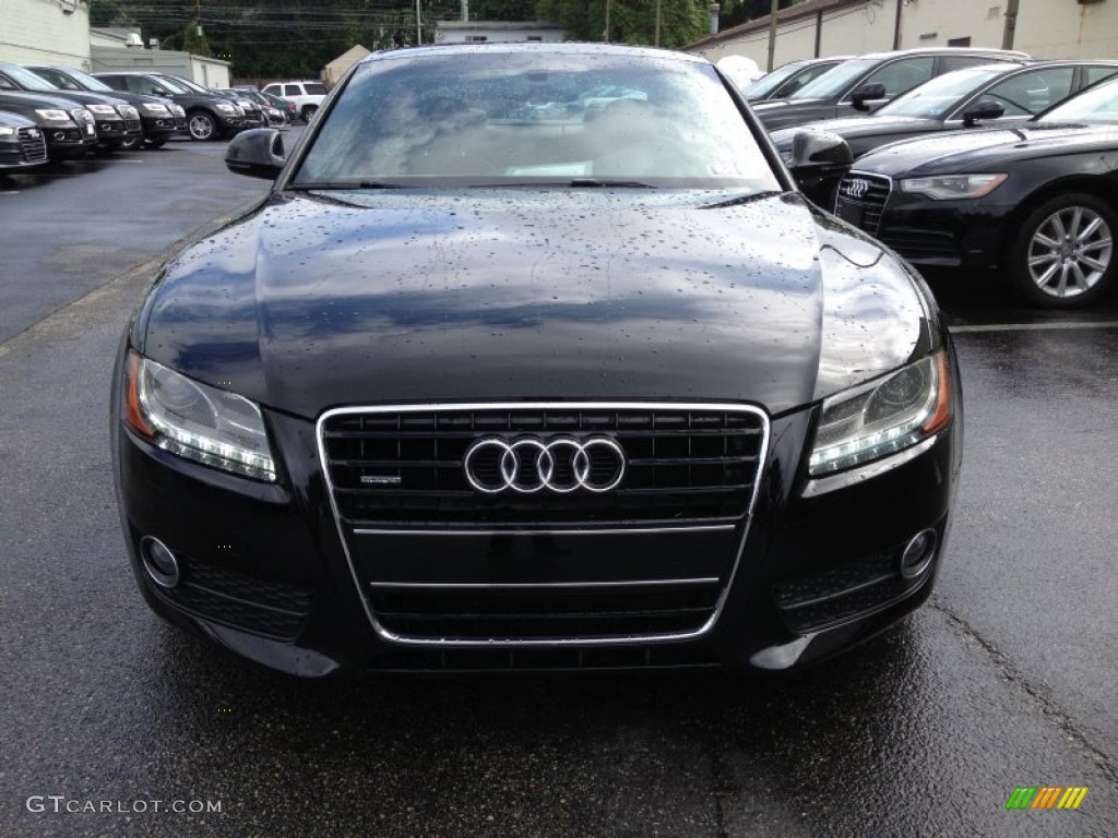 2009 A5 3.2 quattro Coupe - Brilliant Black / Cinnamon Brown photo #8