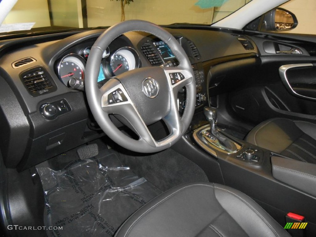 Ebony Interior 2011 Buick Regal CXL Turbo Photo #81808959