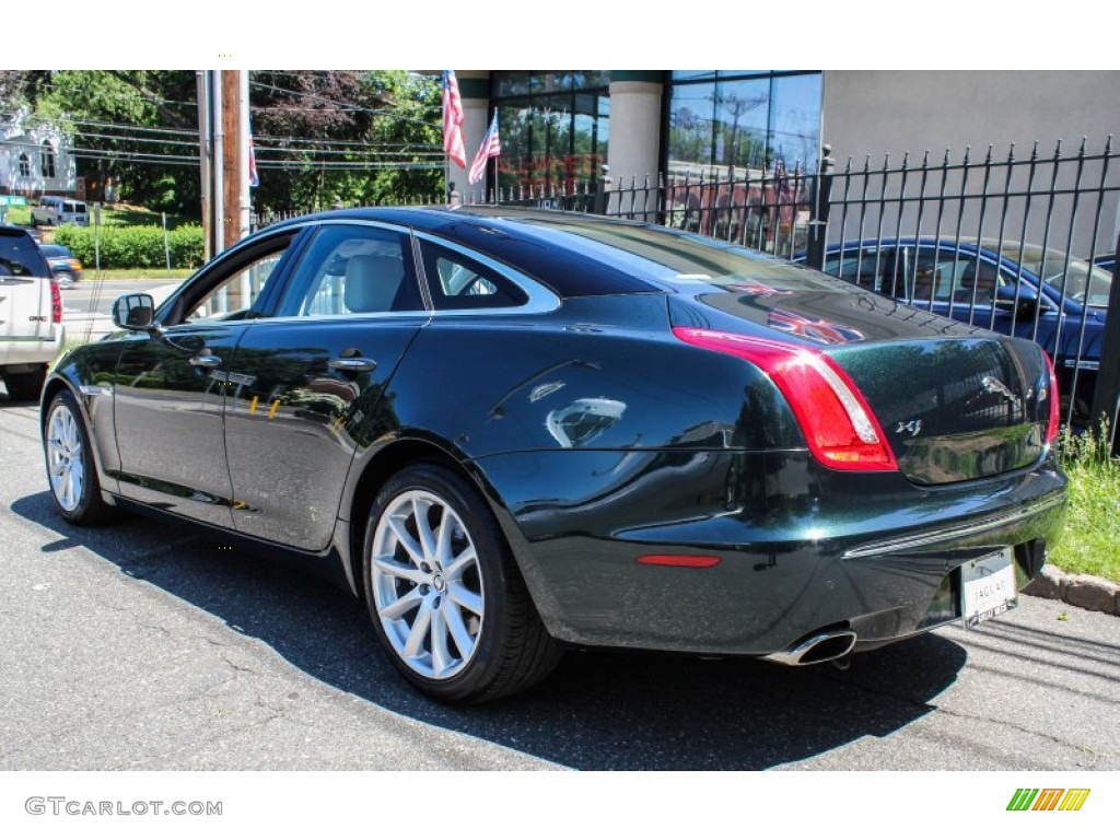 2011 XJ XJ - Botanical Green Metallic / Ivory/Oyster photo #4