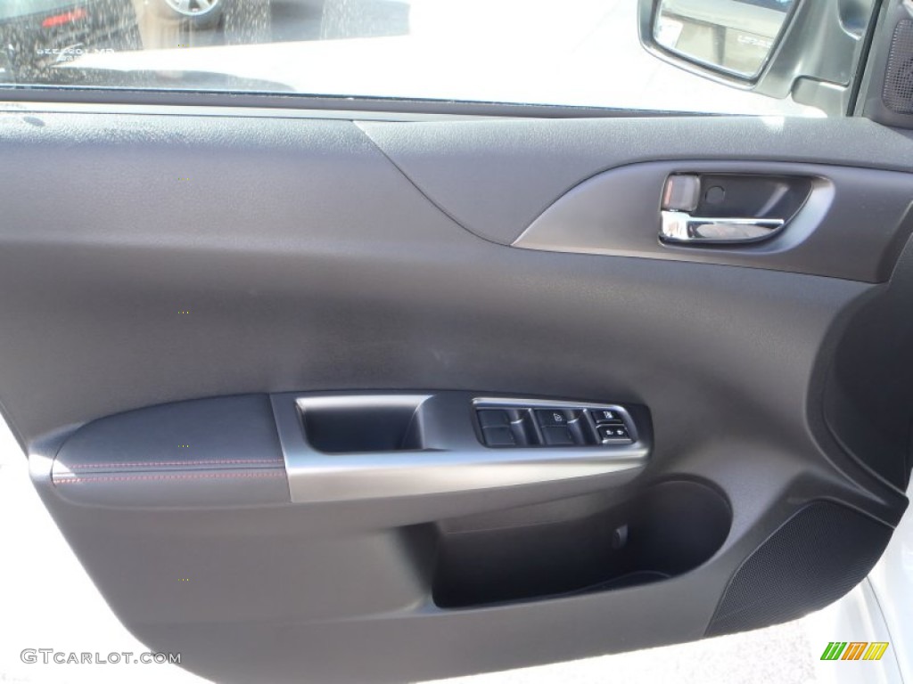 2013 Subaru Impreza WRX Premium 4 Door WRX Carbon Black Door Panel Photo #81811578