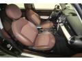 2010 Mini Cooper Hot Chocolate Leather/Cloth Interior Front Seat Photo