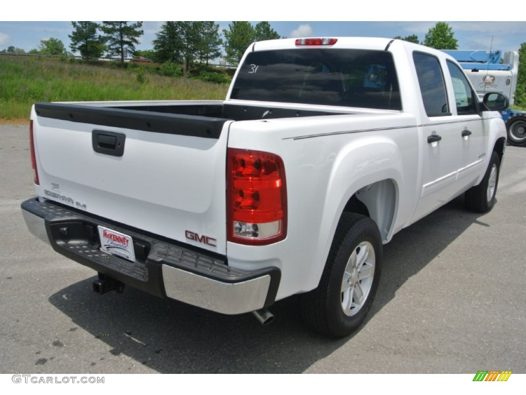 2013 Sierra 1500 SLE Crew Cab - Summit White / Ebony photo #5