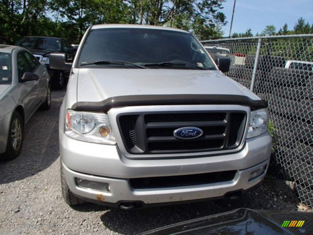 2004 F150 XLT SuperCrew 4x4 - Silver Metallic / Medium Graphite photo #2