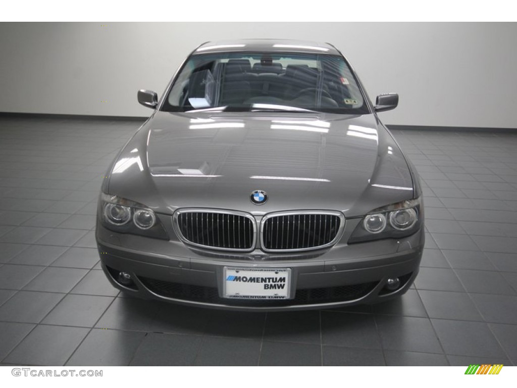 2008 7 Series 750Li Sedan - Sterling Grey Metallic / Black photo #6