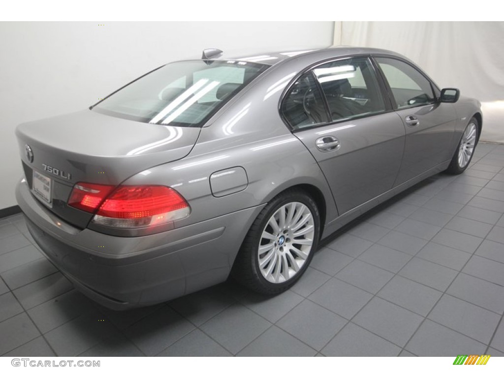 2008 7 Series 750Li Sedan - Sterling Grey Metallic / Black photo #9
