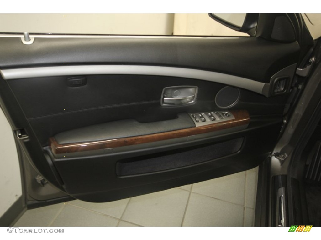 2008 7 Series 750Li Sedan - Sterling Grey Metallic / Black photo #12