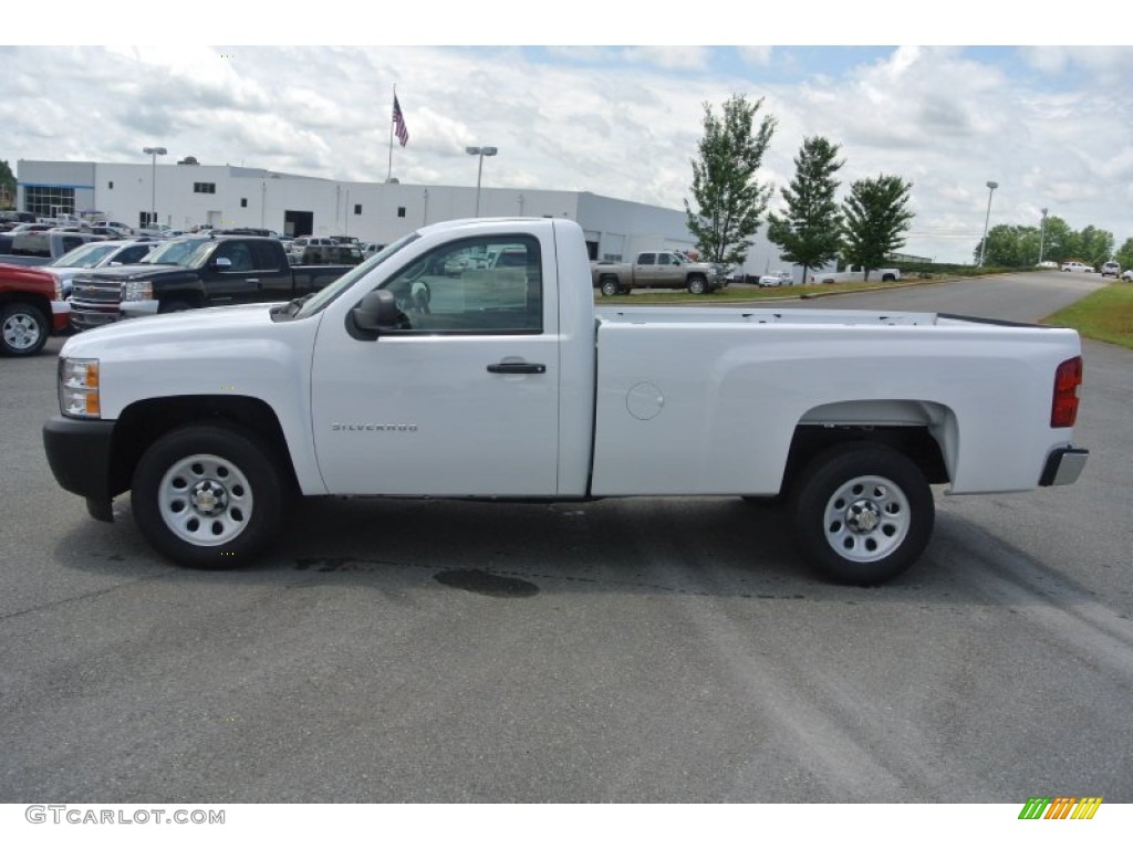 2013 Silverado 1500 Work Truck Regular Cab - Summit White / Dark Titanium photo #6