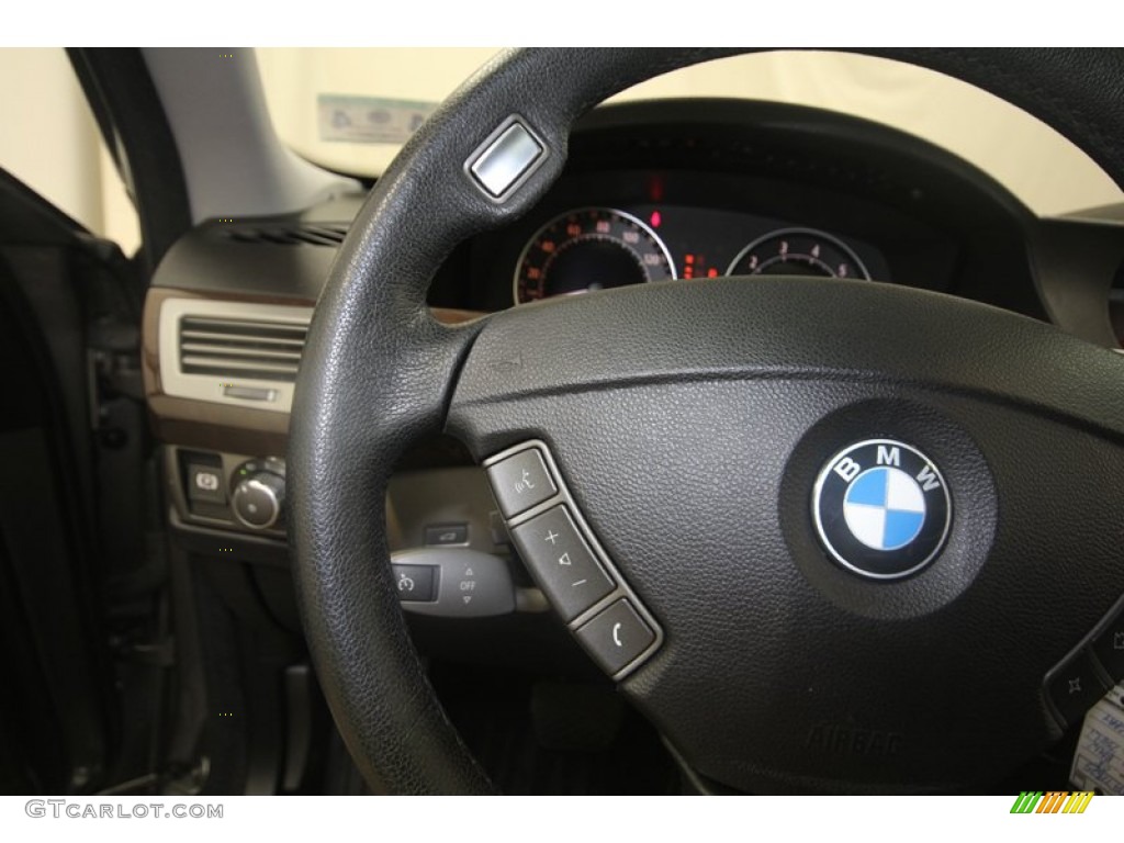 2008 7 Series 750Li Sedan - Sterling Grey Metallic / Black photo #25
