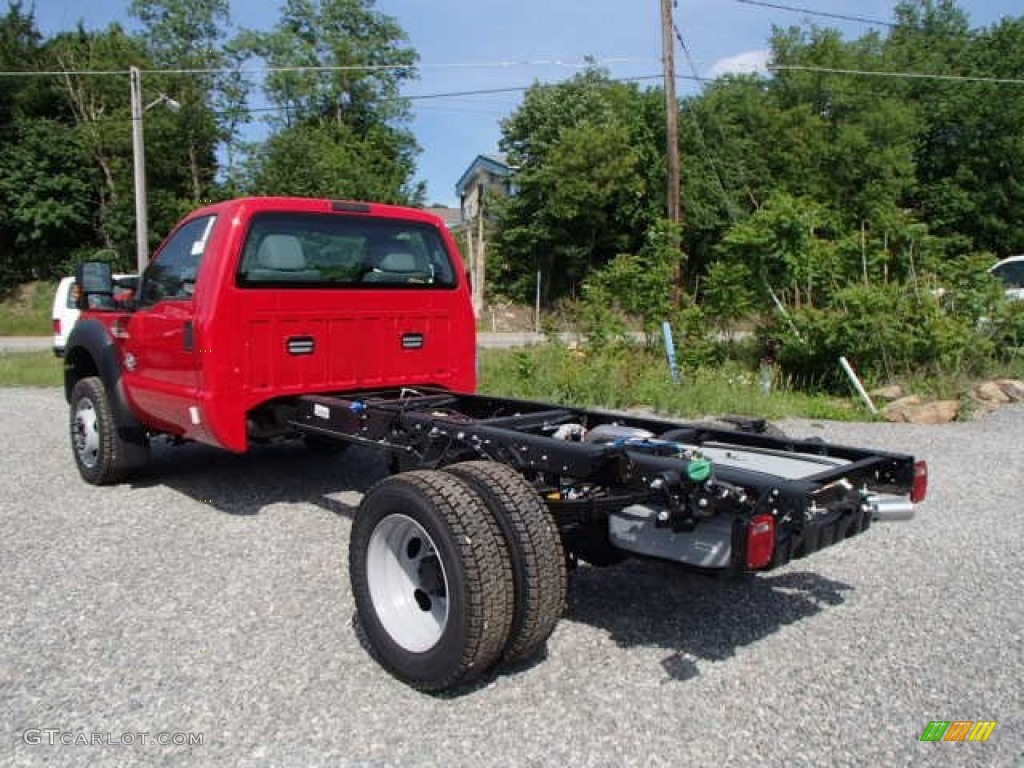 Vermillion Red 2013 Ford F550 Super Duty XL Regular Cab 4x4 Chassis Exterior Photo #81813429