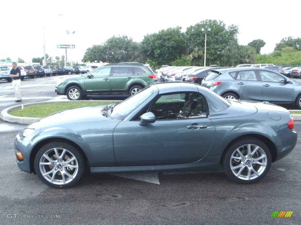 Dolphin Gray Mica 2013 Mazda MX-5 Miata Grand Touring Hard Top Roadster Exterior Photo #81813687