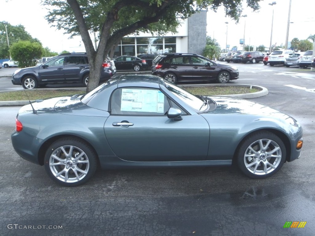 Dolphin Gray Mica 2013 Mazda MX-5 Miata Grand Touring Hard Top Roadster Exterior Photo #81813771