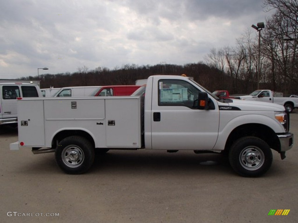 2013 F250 Super Duty XL Regular Cab 4x4 Chassis - Oxford White / Steel photo #1