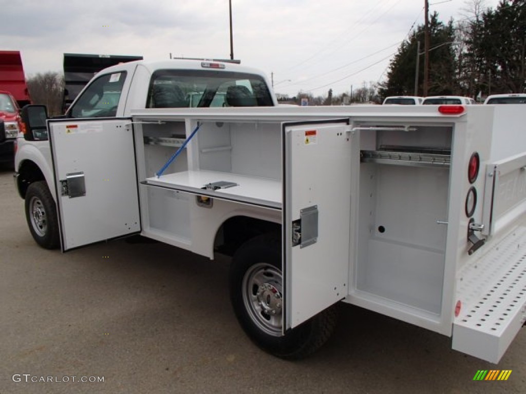 2013 F250 Super Duty XL Regular Cab 4x4 Chassis - Oxford White / Steel photo #10