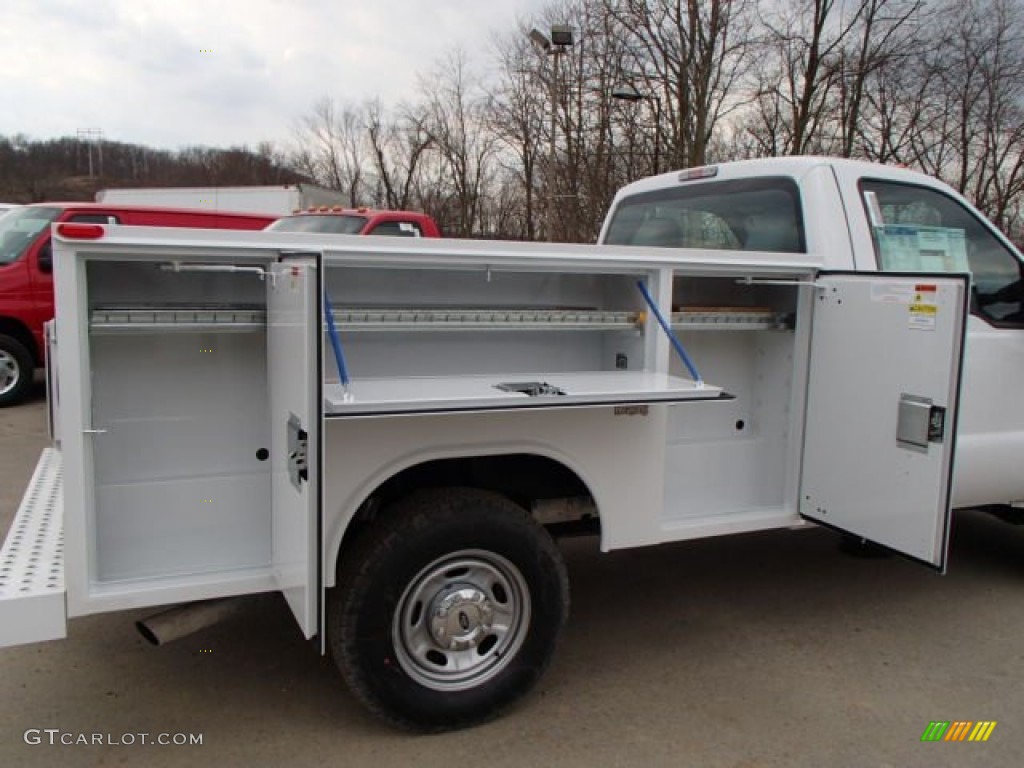2013 F250 Super Duty XL Regular Cab 4x4 Chassis - Oxford White / Steel photo #11