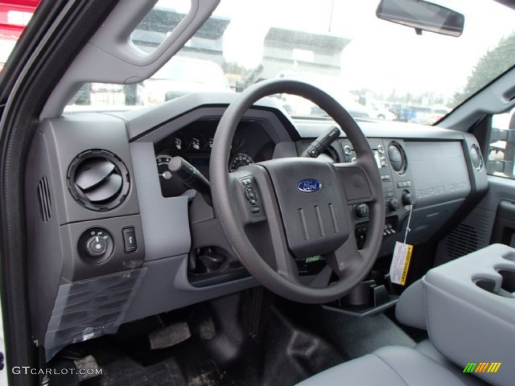 2013 Ford F250 Super Duty XL Regular Cab 4x4 Chassis Steel Dashboard Photo #81814331