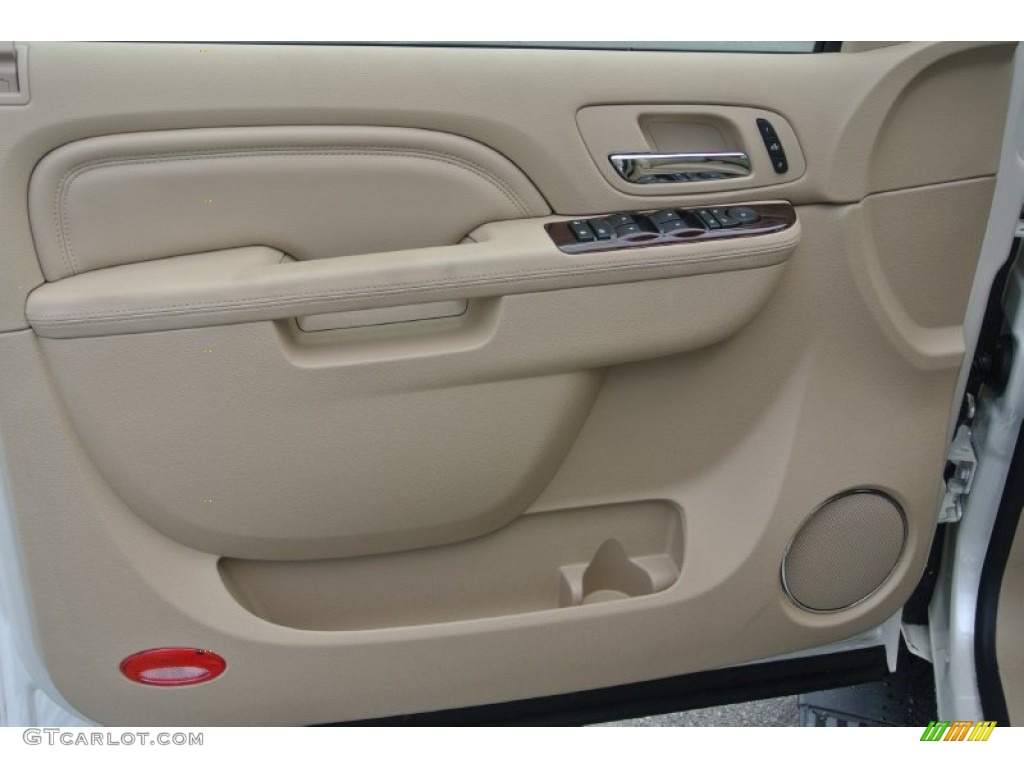2013 Cadillac Escalade ESV Premium AWD Cashmere/Cocoa Door Panel Photo #81814350