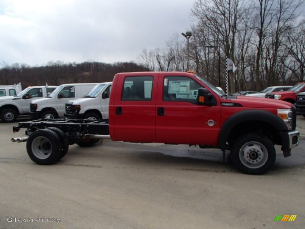 Vermillion Red 2013 Ford F550 Super Duty XL Crew Cab Chassis Exterior Photo #81814525