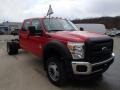 Vermillion Red 2013 Ford F550 Super Duty XL Crew Cab Chassis Exterior