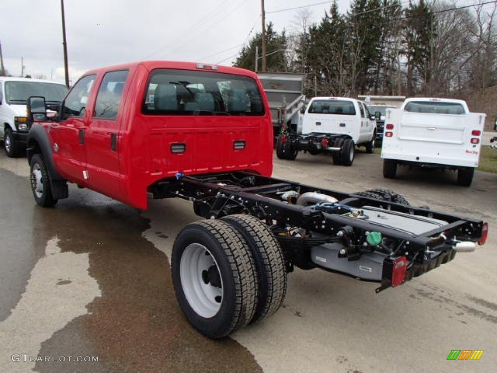 Vermillion Red 2013 Ford F550 Super Duty XL Crew Cab Chassis Exterior Photo #81814620