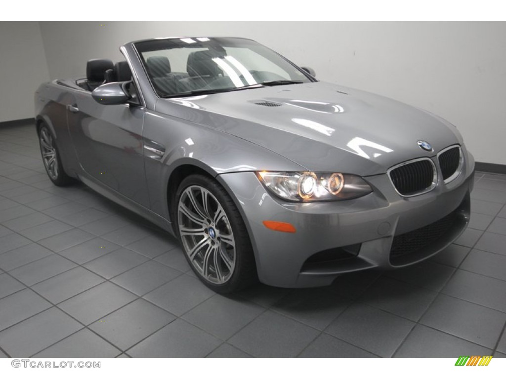 2012 M3 Convertible - Space Gray Metallic / Palladium Silver/Black/Black photo #1