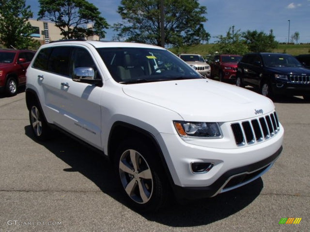 2014 Grand Cherokee Limited 4x4 - Bright White / New Zealand Black/Light Frost photo #4