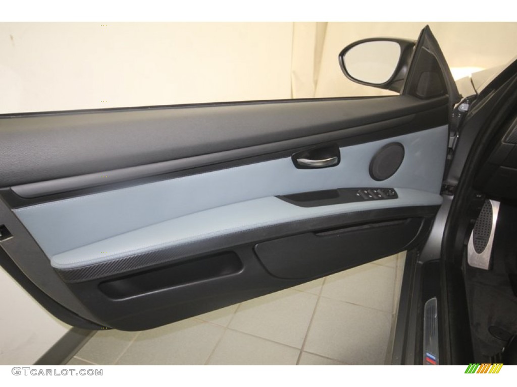 2012 BMW M3 Convertible Palladium Silver/Black/Black Door Panel Photo #81815091
