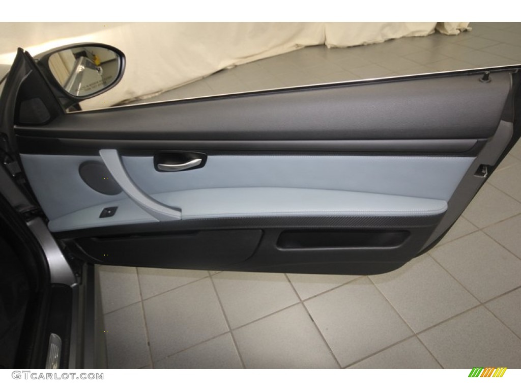 2012 BMW M3 Convertible Palladium Silver/Black/Black Door Panel Photo #81815577