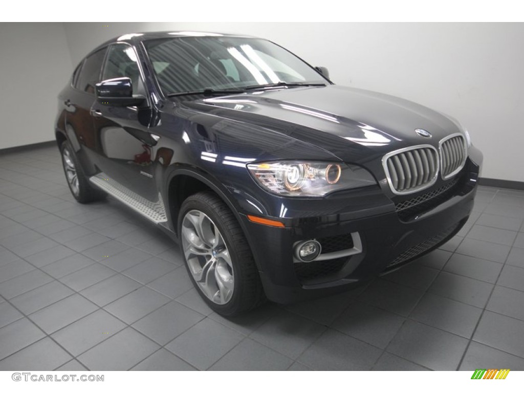 2013 X6 xDrive50i - Carbon Black Metallic / Black photo #1