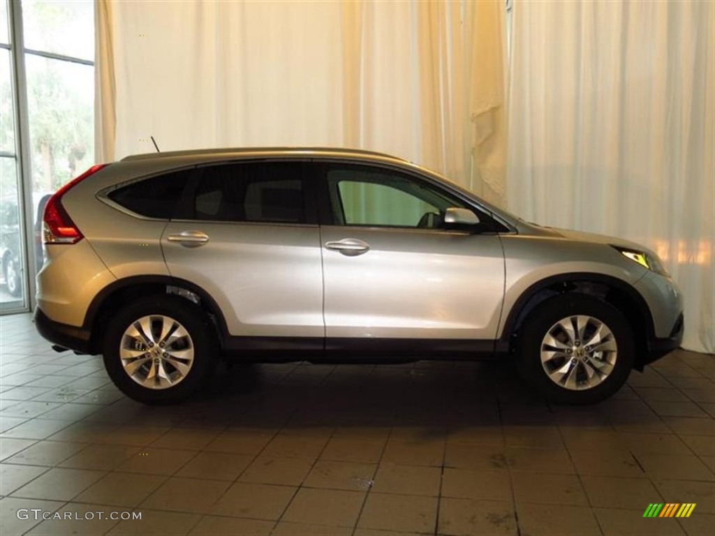 2013 CR-V EX-L - Alabaster Silver Metallic / Gray photo #2