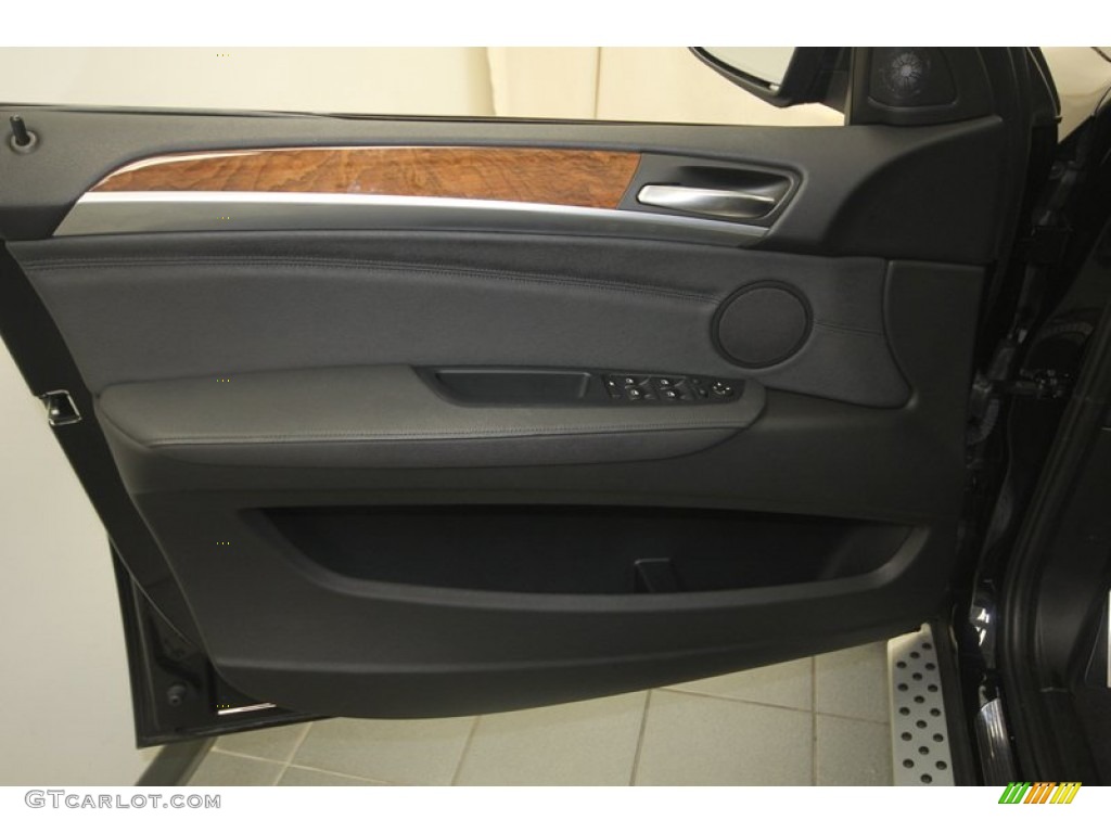 2013 BMW X6 xDrive50i Black Door Panel Photo #81816096
