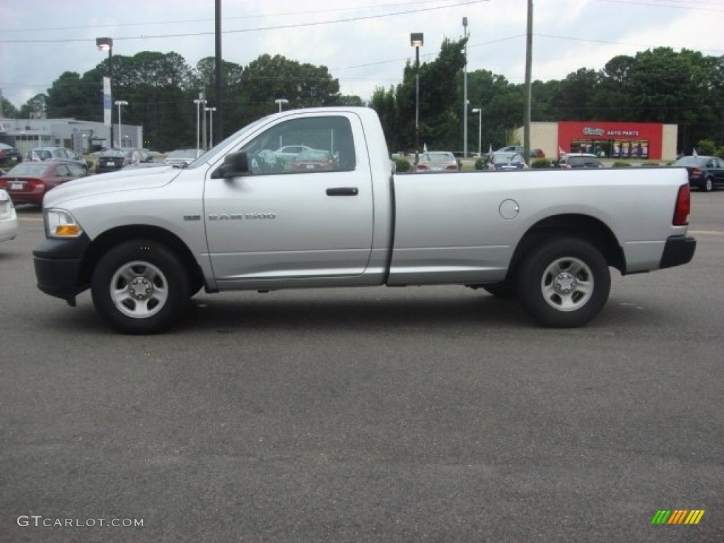 2012 Ram 1500 ST Regular Cab - Bright Silver Metallic / Dark Slate Gray/Medium Graystone photo #3