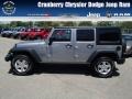 2013 Billet Silver Metallic Jeep Wrangler Unlimited Sport S 4x4  photo #1