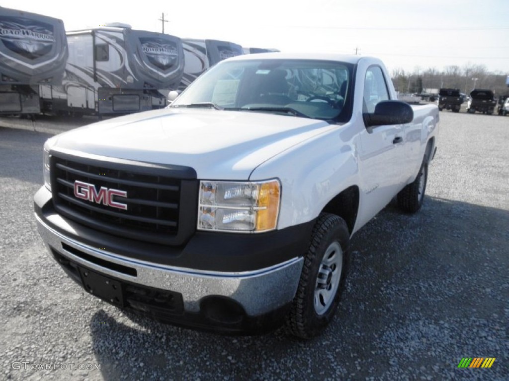 2013 Sierra 1500 Regular Cab 4x4 - Summit White / Ebony photo #3
